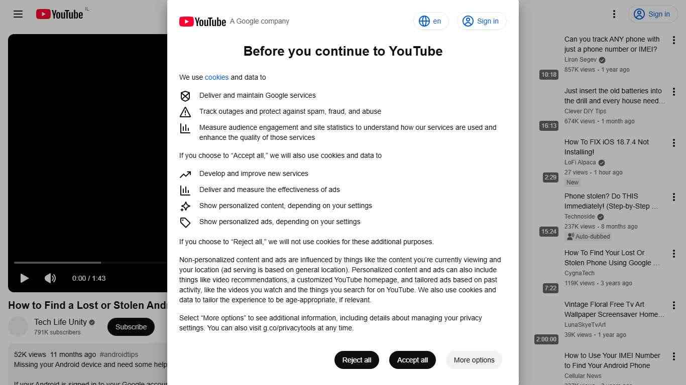 How to Find a Lost or Stolen Android Phone in 2026 (Full Guide) - YouTube